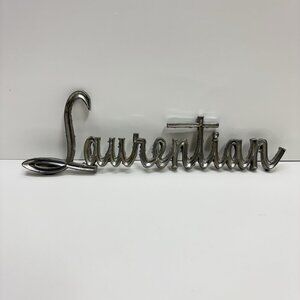 1967 Pontiac Laurentian Front Fender Emblem Script Trim Molding Pair Canada 60s